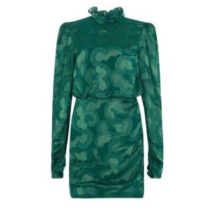 SALONI Green Long Sleeve Dress